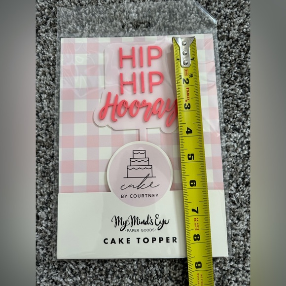 Hip Hip Hooray Cake Topper - Picture 3 of 4